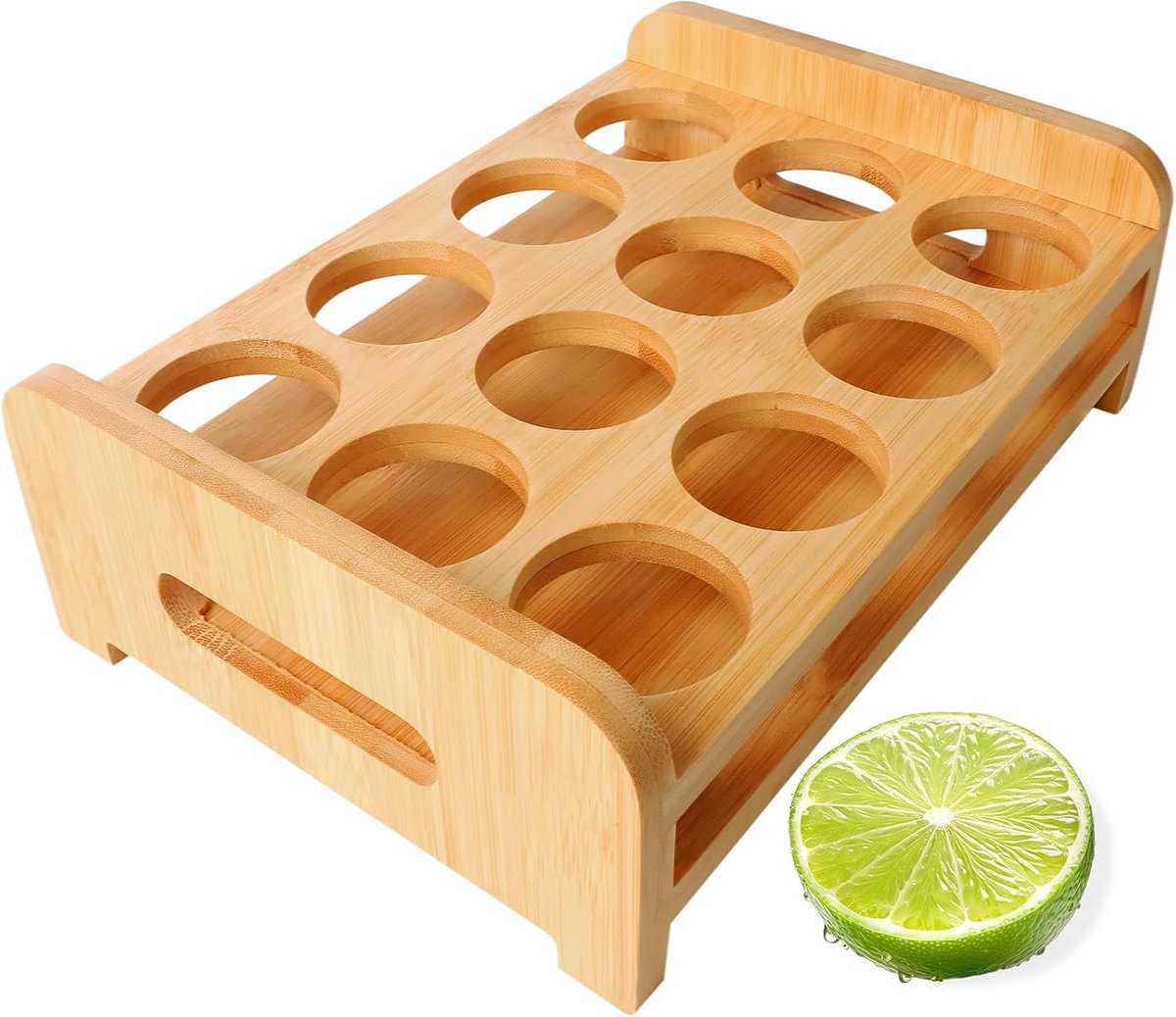 Shotglazen ladehouder met 12 gaten, serveerstandaard, organizer voor tequila, whisky, brandewijn, wodka, rum, feest, club, bar, thuis, geest-proeverij cadeau