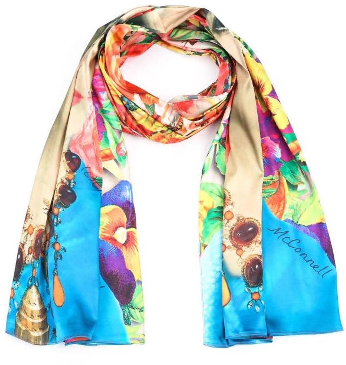 Sunset Fashion Sjaal Frida Kahlo rood 180x70cm