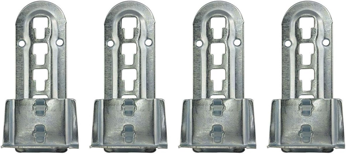 vasalat Bedverbinder, in hoogte verstelbaar, lattenbodem, verzinkt staal, 4 stuks