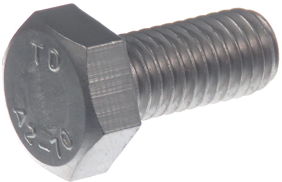 Zeskantschroef M14 x 25 mm, roestvrij staal V2A VA A2, DIN 933 / ISO 4017, buitenzeskant, 20 stuks