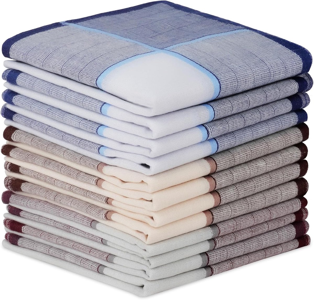 Zakdoeken, premium zachte herenzakdoeken, klassiek geruit patroon pochet, meerdere stijlen kleuren, voor bruiloften, bal, feest, cadeau voor mannen