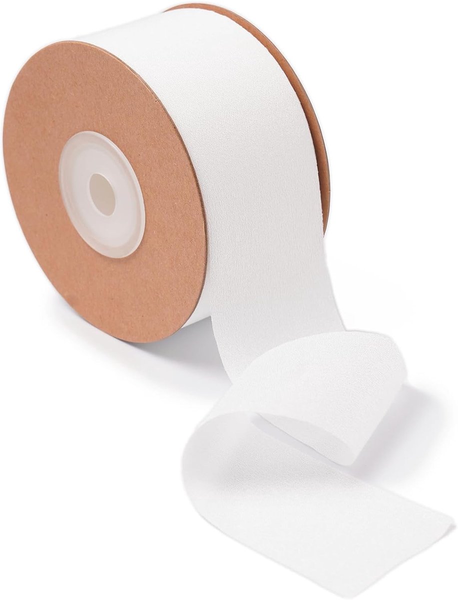 chiffon Zijden Satijnen Lint 3.8cm x 23m Linten voor Cadeauverpakkingen knutselen Bruiloft boeket Vakantie Kerstmis Verjaardag Decoratie Silk Satin Ribbon