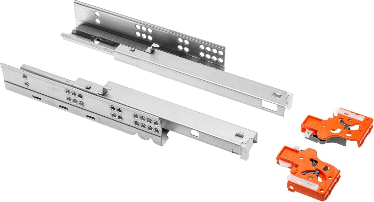 - Onderste montagehandleiding P2O L = 350, MODERN SLIDE, plaat 18 mm - ondervloergeleiding laderails volledig uittrekbare ladeuitschuifbare lade-uittrekkingen - belastbaar tot 25 kg - 1 set = 2