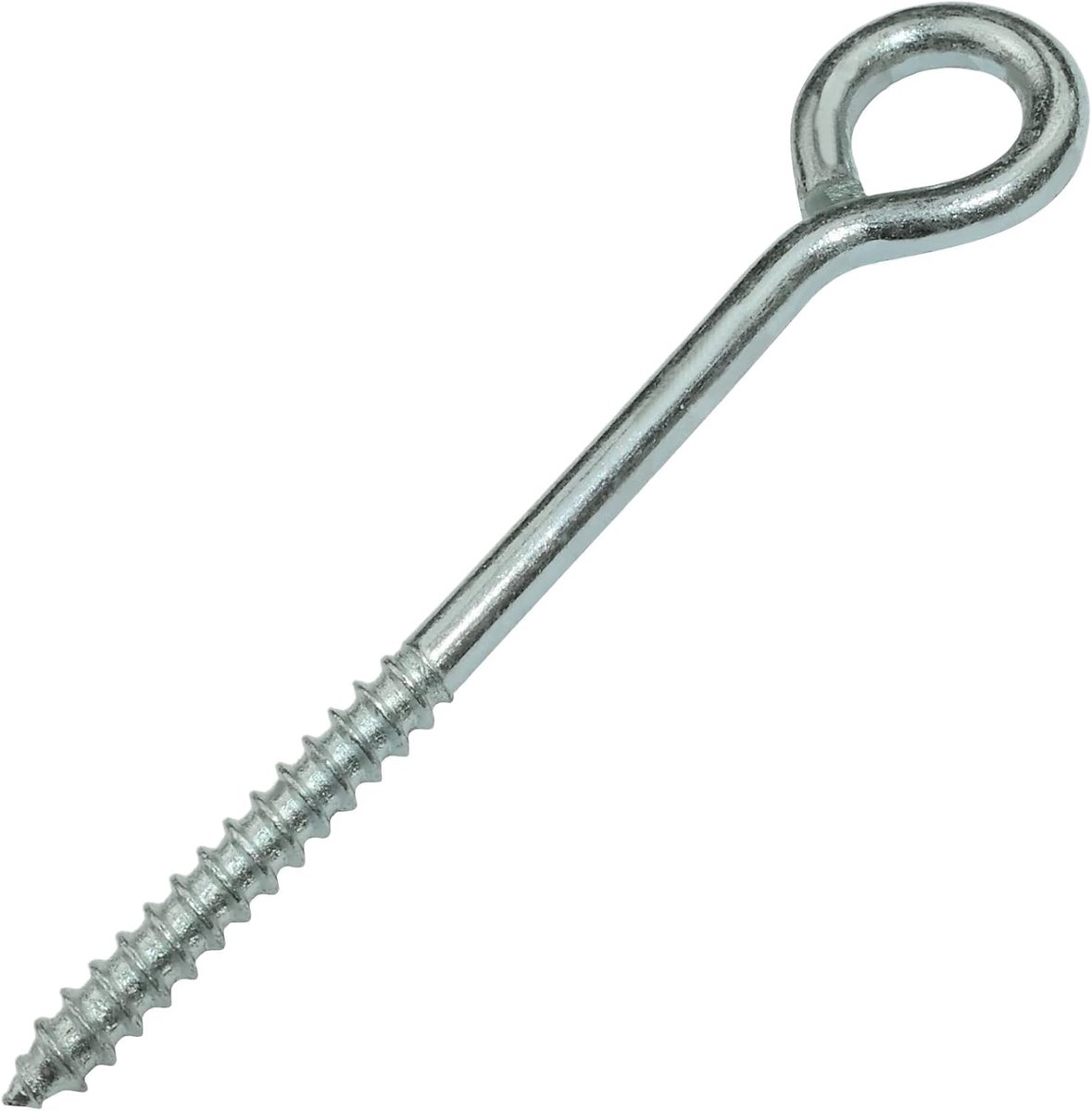 Haken oogschroeven om te schroeven Ø3x40mm - zelftappende oogschroef gesloten - van staal - kleur zilver