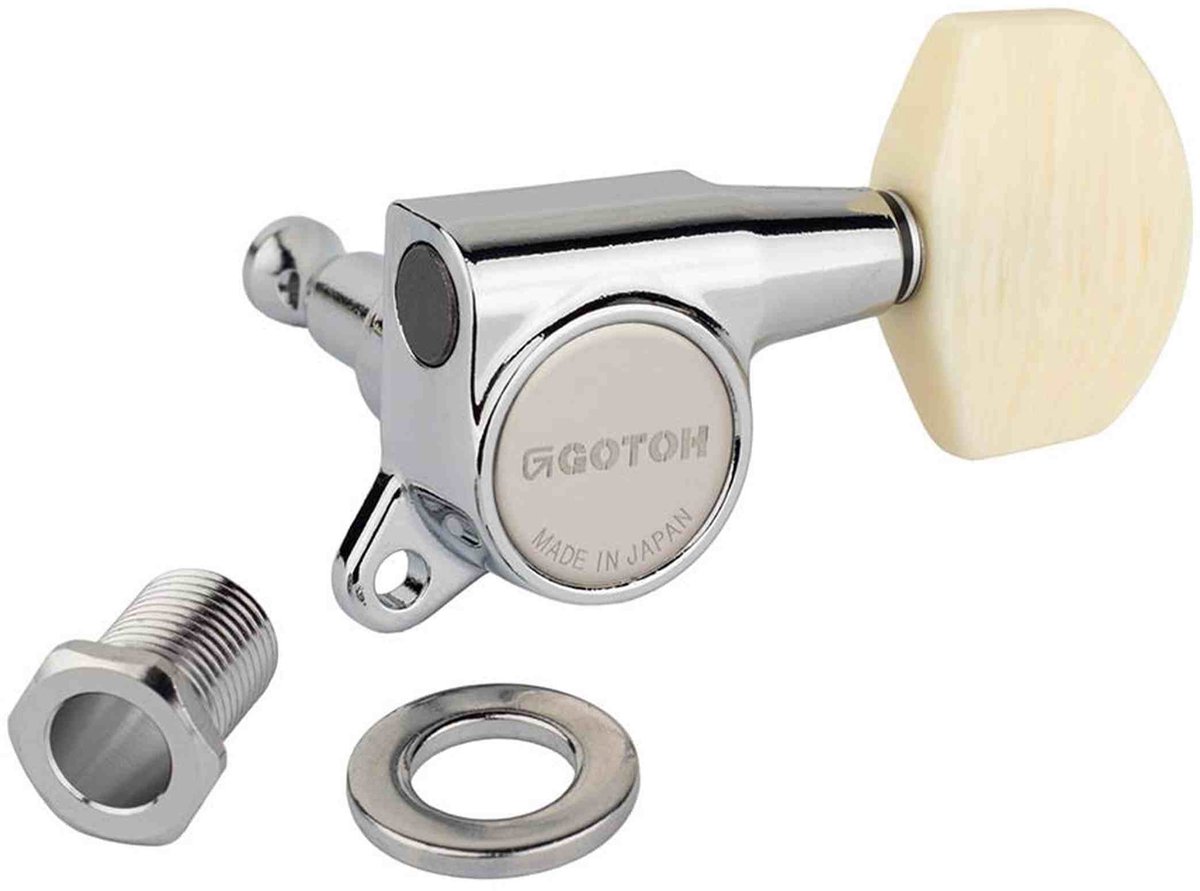 Gotoh GTH13955 SG381 stemmechanieken met M01 knoppen, 3L3R, chroom
