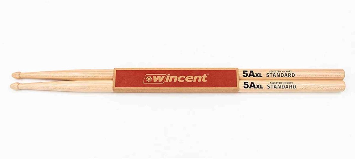 Wincent W-5AXL hickory drumstokken 5A, extra lang