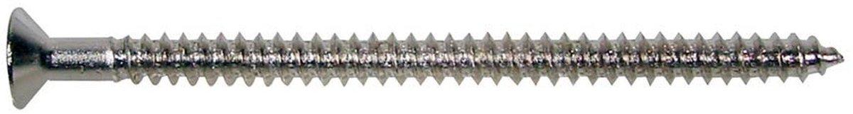 Boston PS-13-N pickup schroeven 2,6 x 40 mm – vlak verzonken, nikkel (12 stuks)
