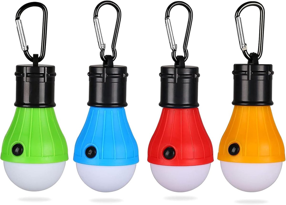 Campinglamp 4-pack - Solar licht - 3 verlichtingsstanden - Ideaal voor buitengebruik - SnelShoppen