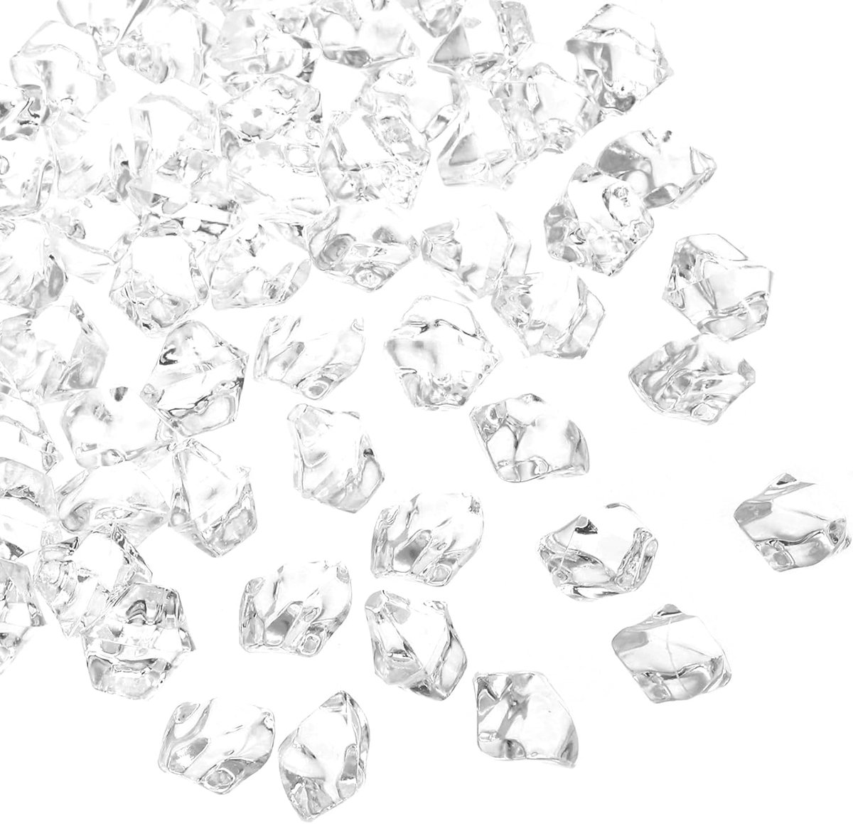 200 stuks Fake Ice Rocks acrylheldere kristalstenen, glinsterende crushed ijs, fonkelende kunstdiamanten voor vazenvullers