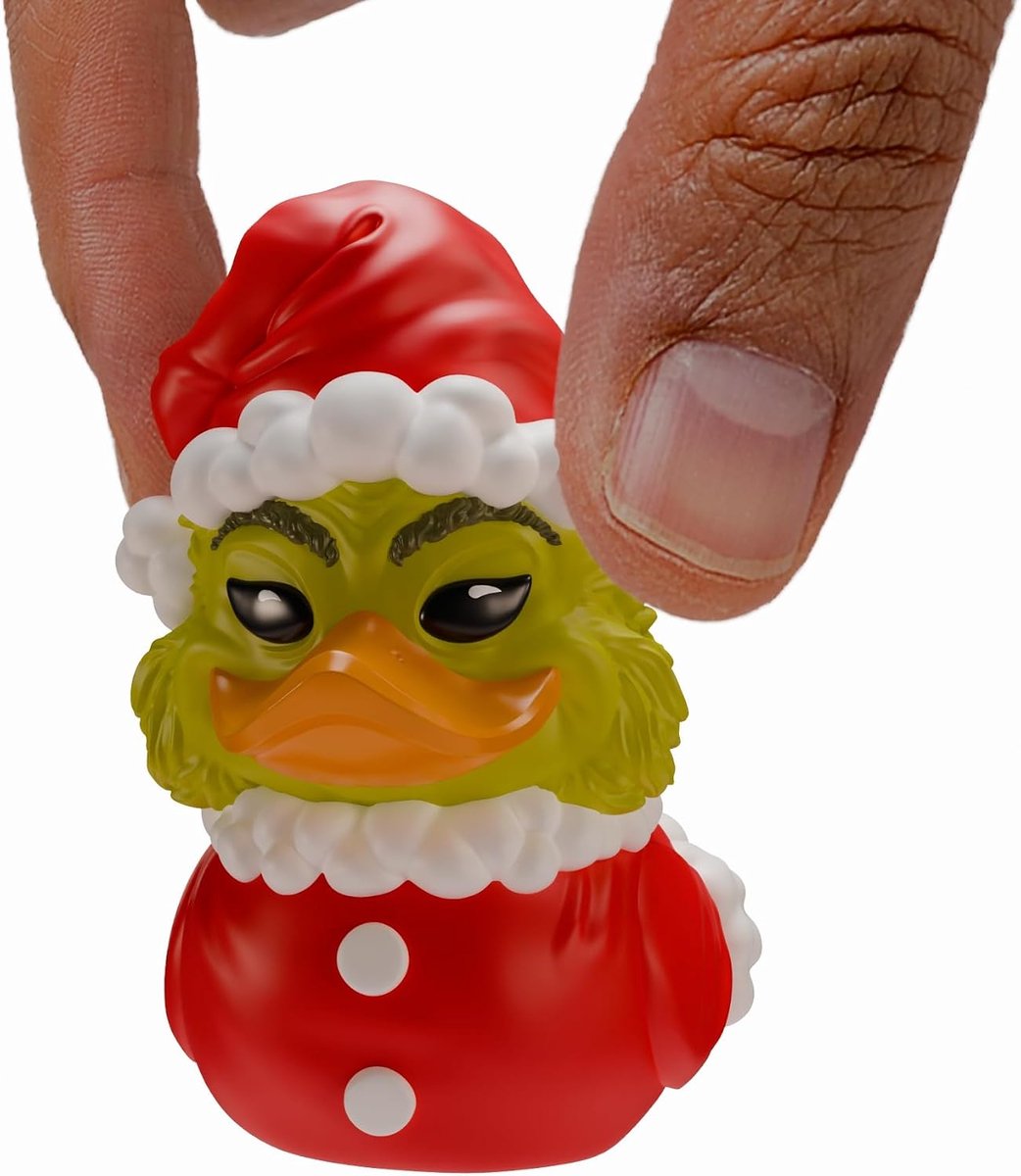 Mini: The Grinch - Santa Outfit Grinch Cosplayende Rubberen Eend Vinylfiguur