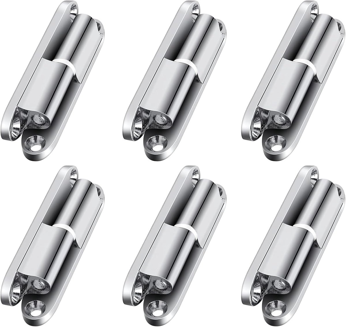 6 stuks scharnieren, klein, afneembare deurscharnieren, zinklegering, deurscharnieren, geluidsarme deurscharnieren houten deur buiten, geschikt voor houten deuren, metalen deuren, kamerdeuren