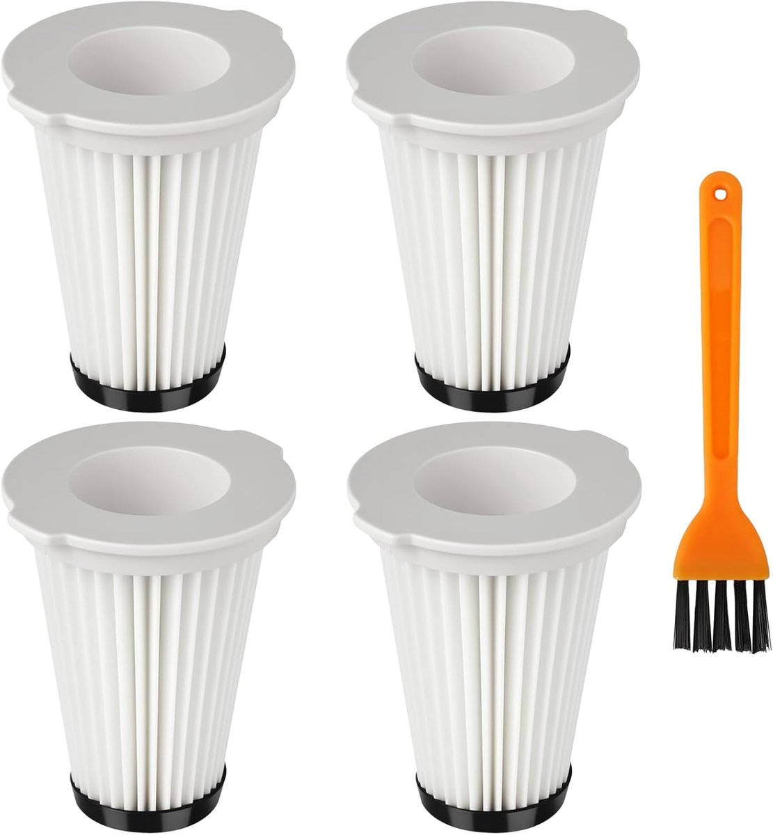 Set van 4 stofzuigerfilters, compatibel met Einhell TE-SV18 Li, wasbaar en compatibel met de draadloze stofzuigers Einhell TE-SV 18 Li