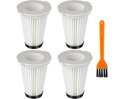 Set van 4 stofzuigerfilters, compatibel met Einhell TE-SV18 Li, wasbaar en compatibel met de draadloze stofzuigers Einhell TE-SV 18 Li