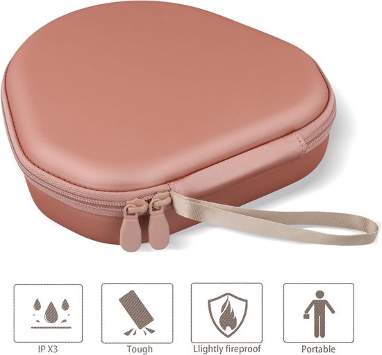 co2CREA case for Max Beschermhoes - Case Solo, schokbestendige EVA-hoes met polsband voor outdoor-reizen, compatibel met Airpods Max 2 van Co2CREA — afbeelding 5