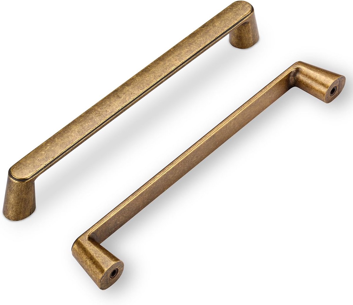 6 Stuks Vintage meubelhandvatten - 96 mm kastgrepen deurgrepen keuken (Bronze)