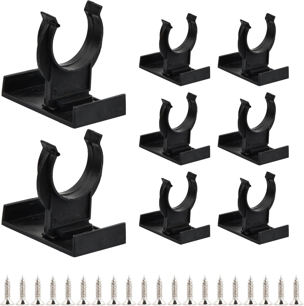 Plintenclips met 40 schroeven, sokkelpaneel, keukenbevestiging voor keukensokkel, plinten clips voor kastpoten, 27 mm