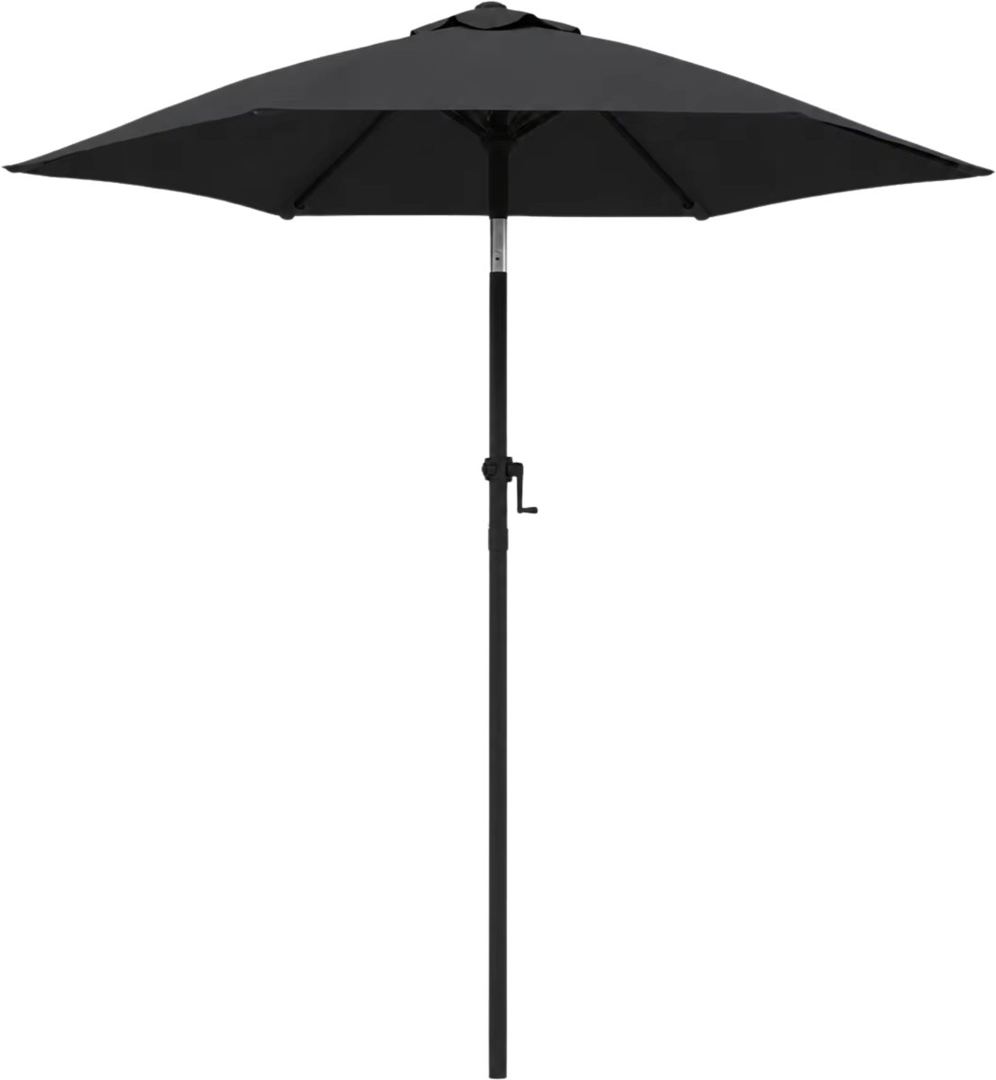 Tuinparasol 200x224 cm Antraciet – Aluminium Frame met Kantelfunctie - Waterdicht, Kleurvast - - voor Tuin, Schaduw