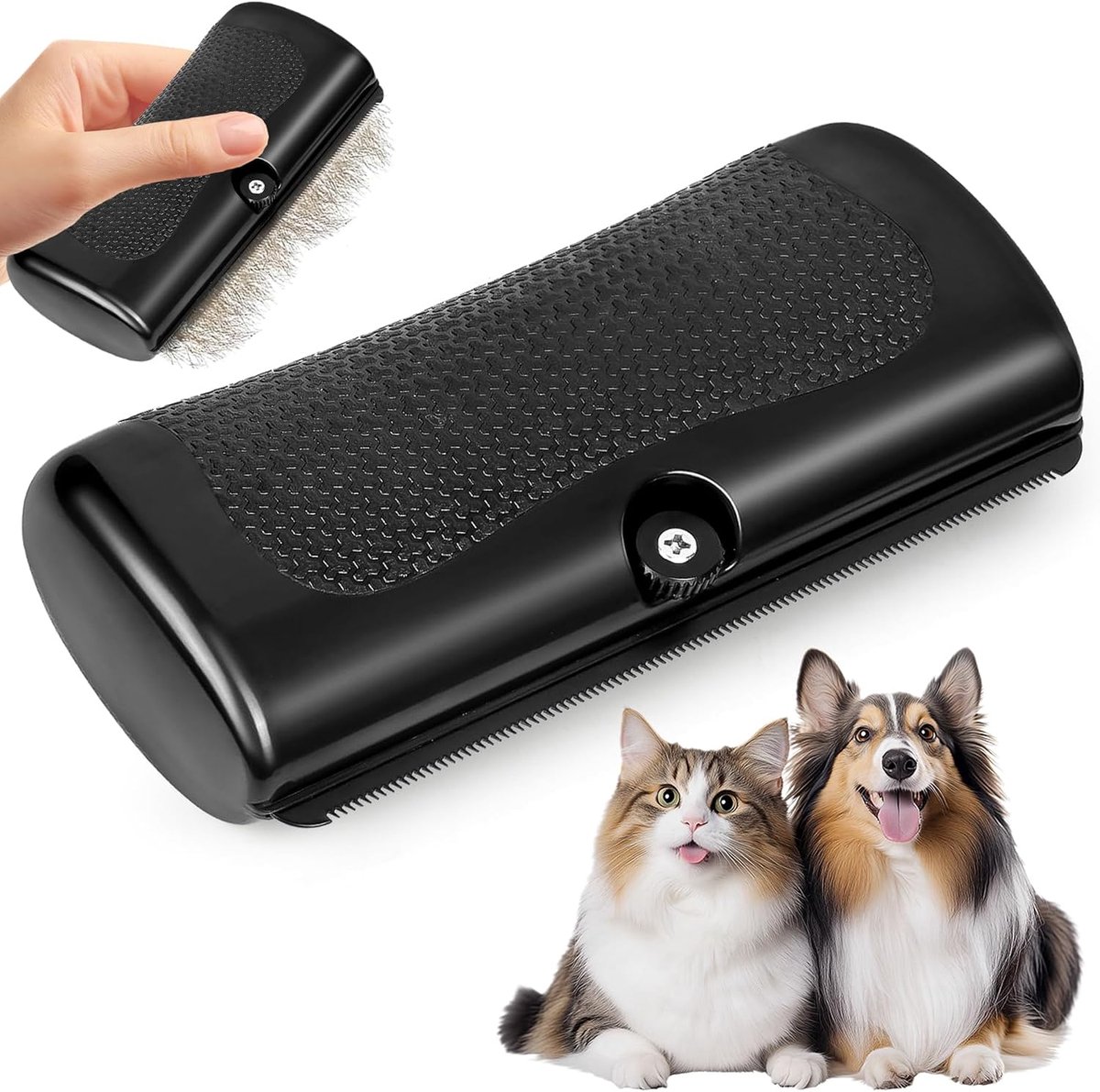 Hondenborstel voor honden, pootenmaanborstel, vachtwonderborstel, hondenborstel, kort haar, furminator voor honden, huisdierontharingskam