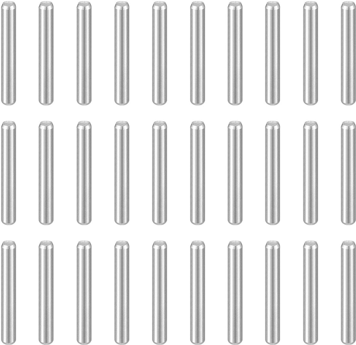 50 stuks pluggen M2, 5 (2 5 mm) x 15 mm, 304 roestvrij staal, cilindrische planksteunpennen, penstang, bevestigingselementen voor metalen apparaten, houten meubels, doe-het-zelf montage