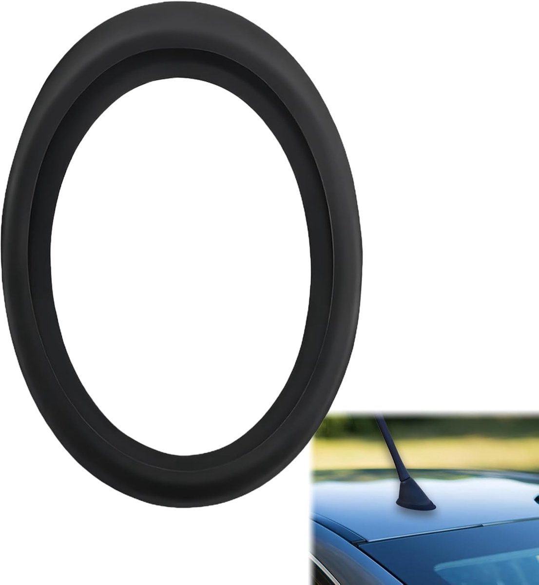 antennevoet, rubberen afdichting, universele antenneafdichting, compatibel met Opel Honda Toyota GM BMW, waterdichte dakantenne, rubberen afdichting, autoantennevoet afdichtingsset