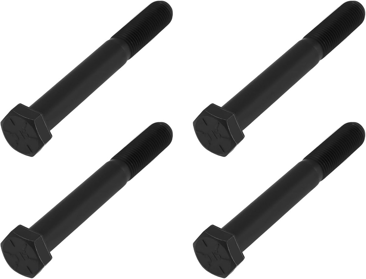 idea 4 stks 3/8"x75mm Grasmaaier Blade Schroeven 12.9 Grade Compatibel met Bosch