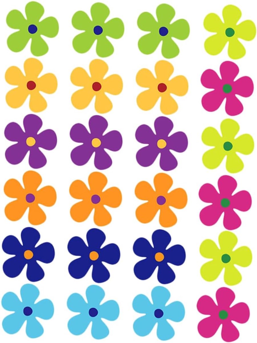 24 stuks koelkastmagneten met bloemenmotieven, magnetische stickers voor deuren en auto's, decoratieve koelkastmagneten van stevig harsmateriaal