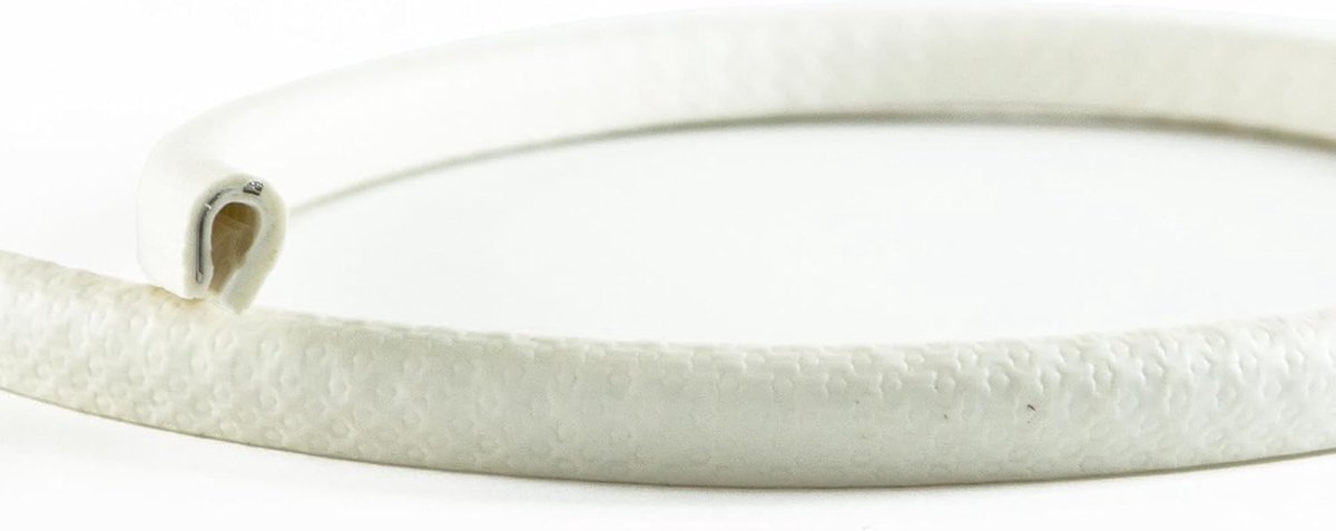 Randbescherming, 3 m, 0,8-1,0 mm, wit, houdt zonder lijm, perfect voor platen en autodeuren, beschermt en verwijdert randen, industriële kwaliteit, Made in Germany