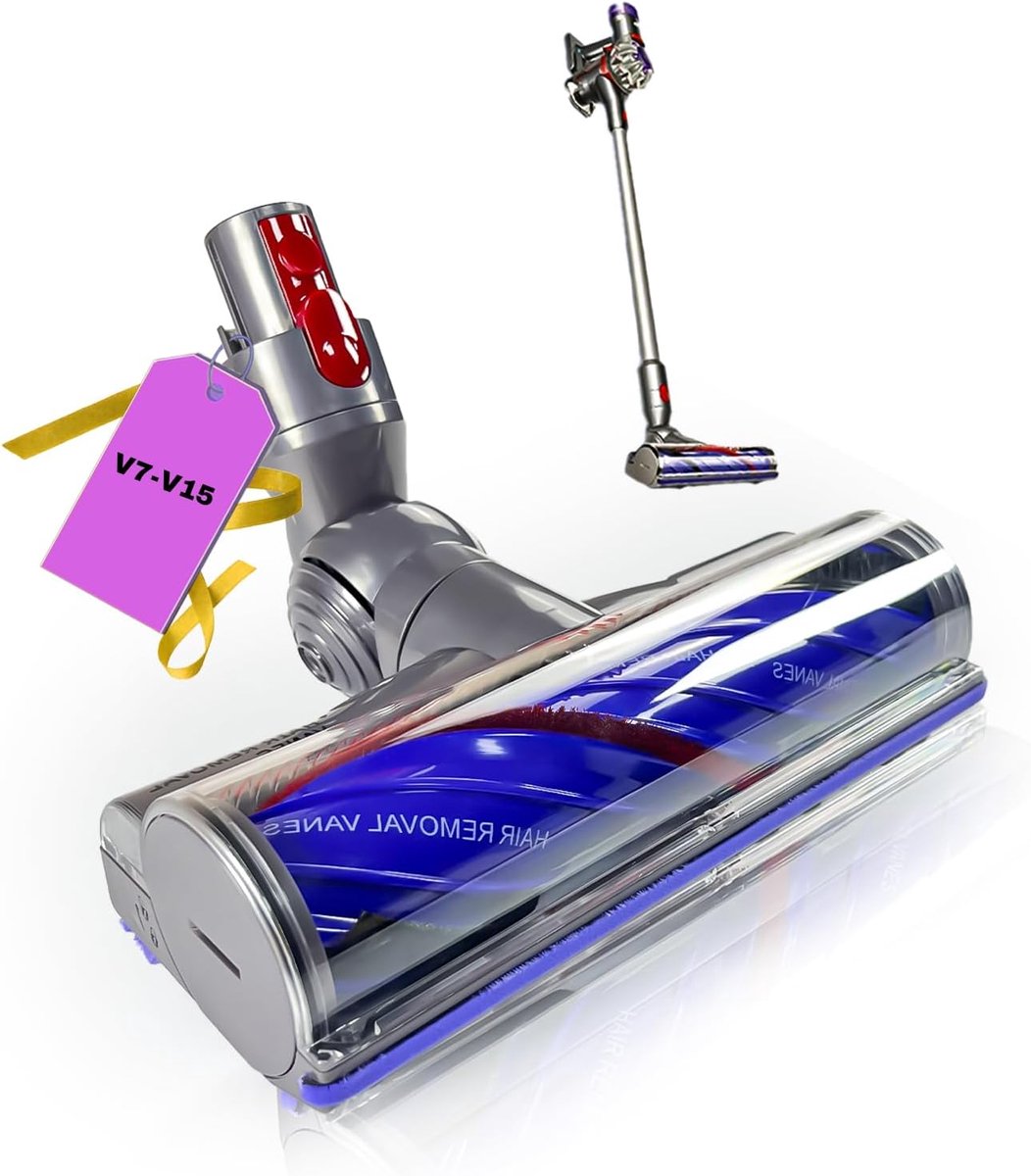 Antiklitborstelrol Voor De Dyson V7 V8 V10 V11 En V15 De Borstelkop Van De Stofzuiger Heeft Een Snelontgrendelingsfunctie Turbo Vloerzuigmond Voor Harde Vloeren En Tapijten