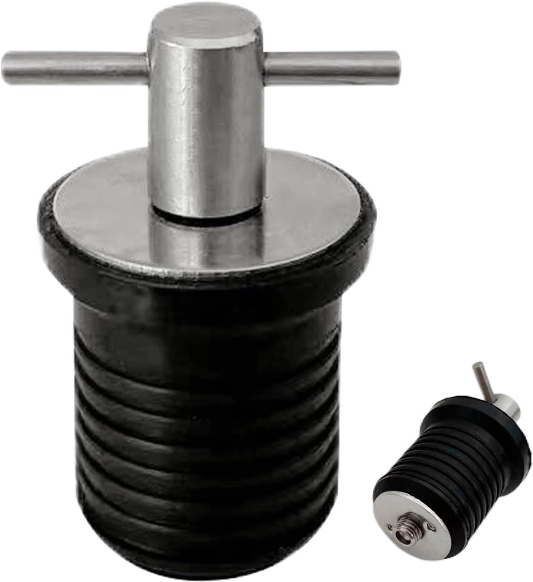 T-Handvat Rvs Boot Schroefplug | Rubberen Gereedschap om het Zinken te Voorkomen, Maritieme Accessoires voor op Zee, in Stuwmeren, Rivieren en Meren