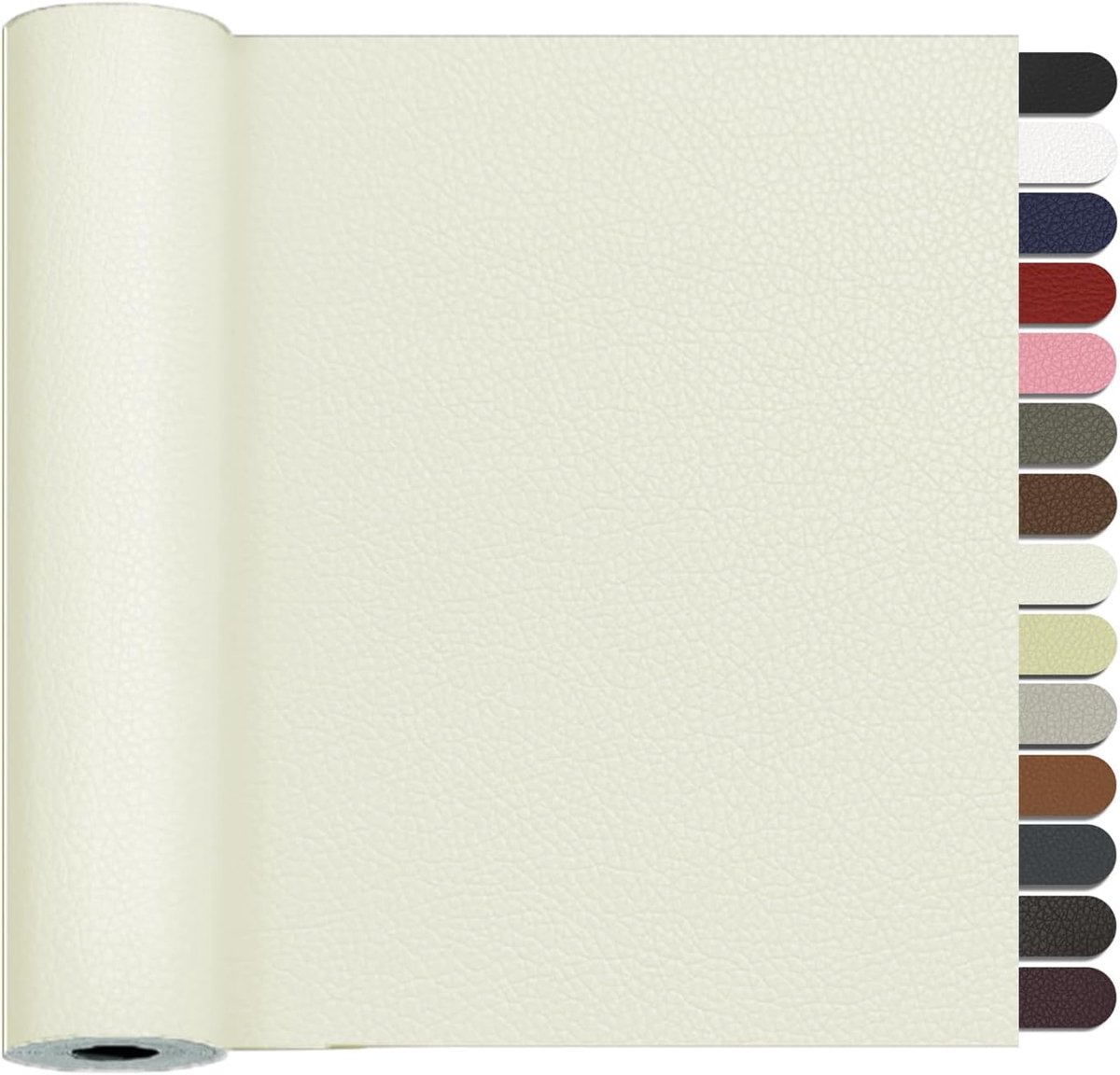 Zelfklevend, 40 x 300cm Lederen Reparatieset, Lederen PatchesKunstleer Reparatie Kit Voor Sofa, Autostoel, Meubels, Handtassen, Jassen, Stoelen.(Wit Beige)