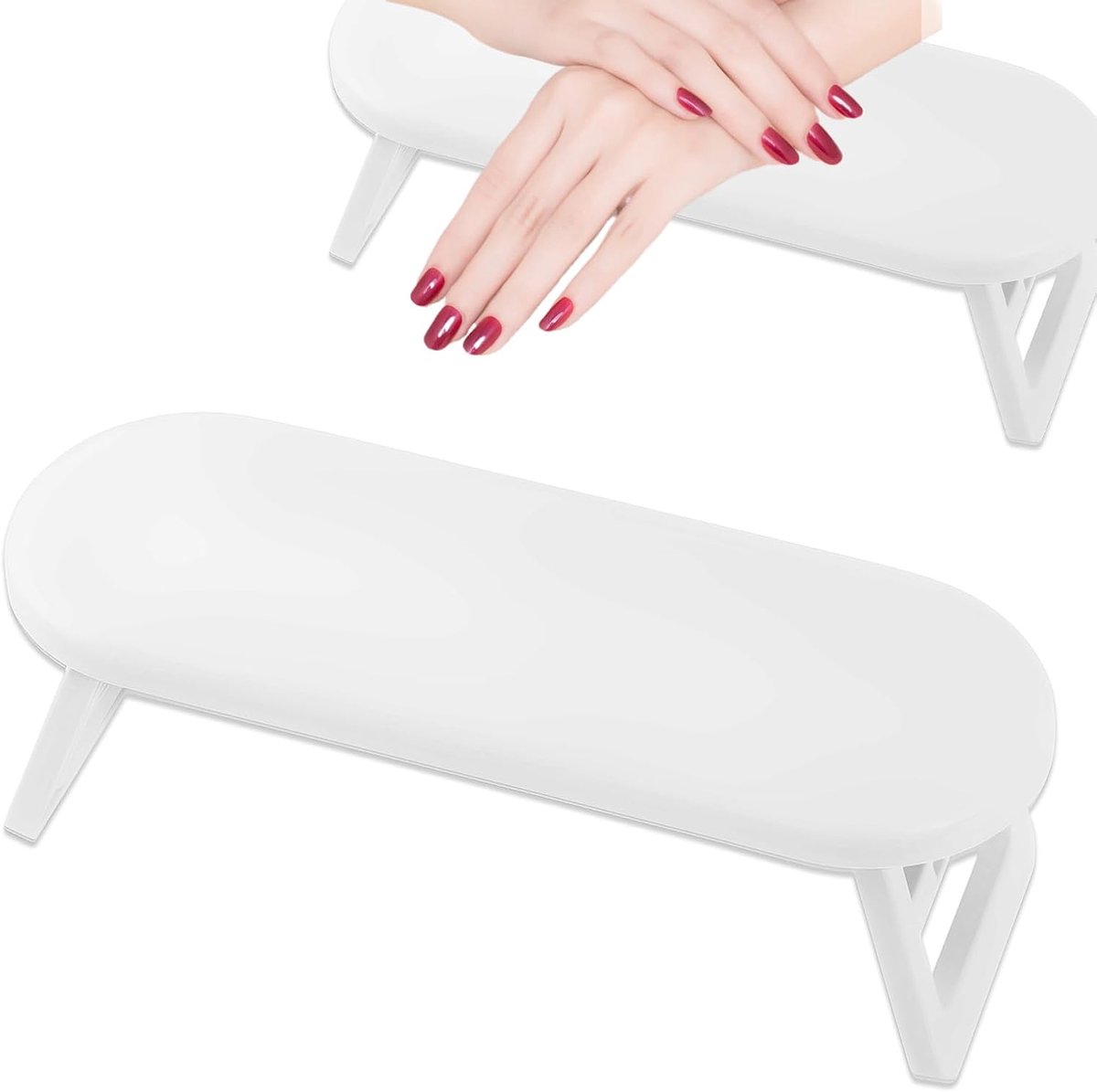 Handsteun voor manicure, handsteun, handsteun, handsteun, manicurekussen, manicurekussen, handsteun, manicure, opvouwbaar, handmontage, manicure, van PU-leer, professioneel, voor manicuretechnicus