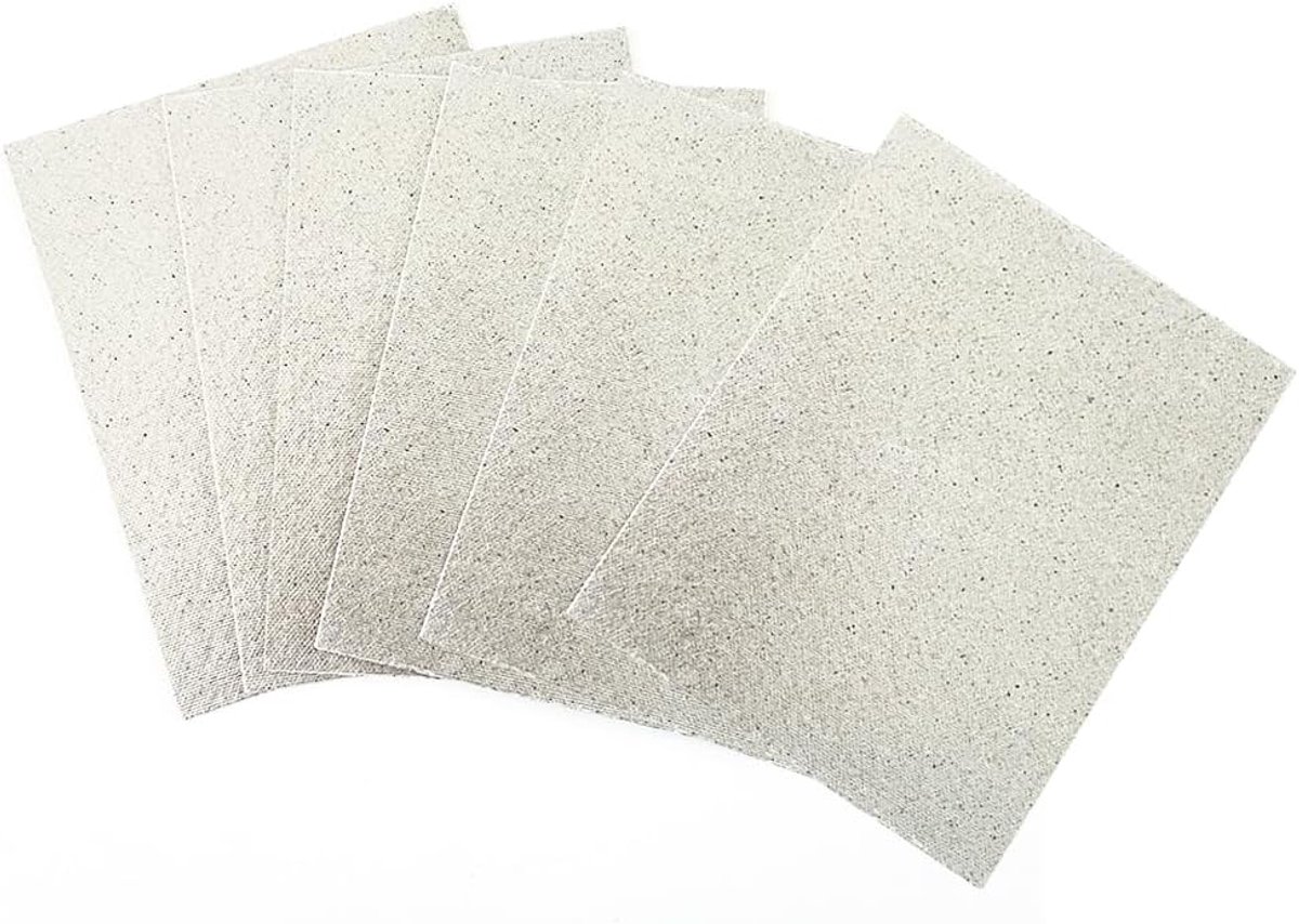 6 stuks universele micapbladen voor magnetron, micapplaat voor magnetron, mica voor magnetron, mica platen, accessoires voor magnetron, 13 x 13 cm