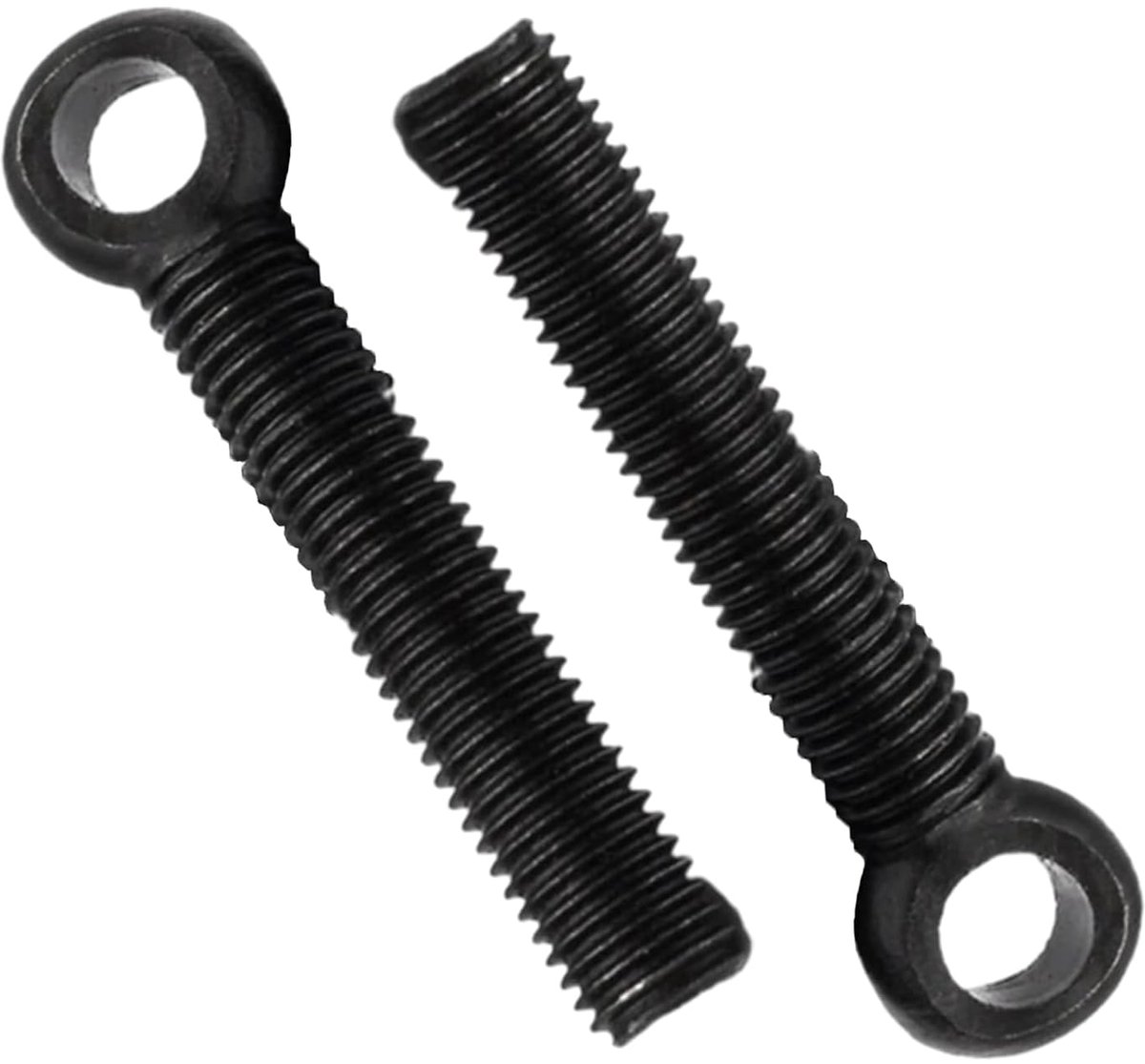 20 stuks hefring, M5 x 20 mm, koolstofstaal zwarte afwerking, bouten met volledige schroefdraad voor touwverbinding, magazijn, werkplaats, haven