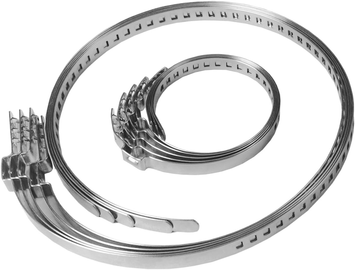10 Stuks CV Universele Aslaars Klemmen, instelbare asmanchetten, Universeel Roestvrijstalen CV-slangklemmen, CV Klem Assortiment Kit, CV-manchetklemmen voor Auto's, asverbinding (25-120 mm)