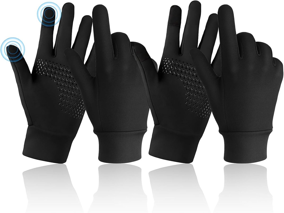 Handschoenen, touchscreen-handschoenen, hardloophandschoenen, winddichte loophandschoenen, warme winterhandschoenen, antislip, volledige vingers, handschoenvoering, voor hardlopen