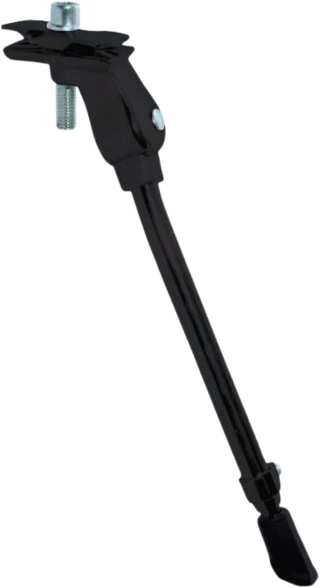 Middenstandaard voor fiets, uittrekbaar 26-28 inch, directe montage, robuust aluminium, verstelbaar en antislip, zwart