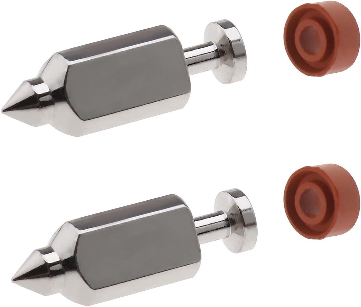 2 sets van 398188 carburateur vlotterventiel, naaldstoelkit, compatibel met Brriggs & Stratton Lawn 83412 90700 91700 vervangende accessoires voor maaimotorreparaties
