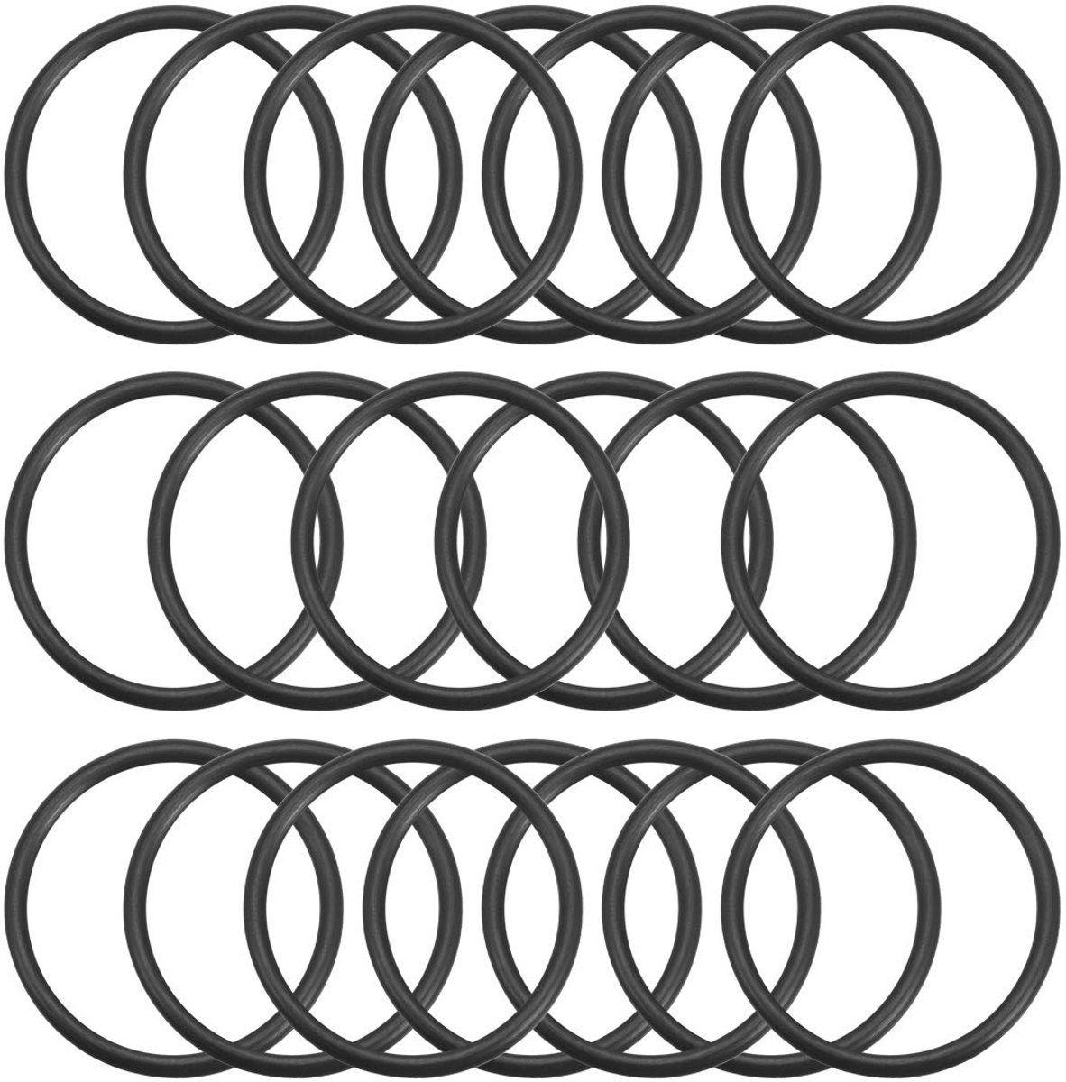 sourcing map 20 stuks. O Ringen Nitrile rubberen afdichting, 28 mm binnendiameter, 3,5 mm breedte 37mmx44mmx3.5mm