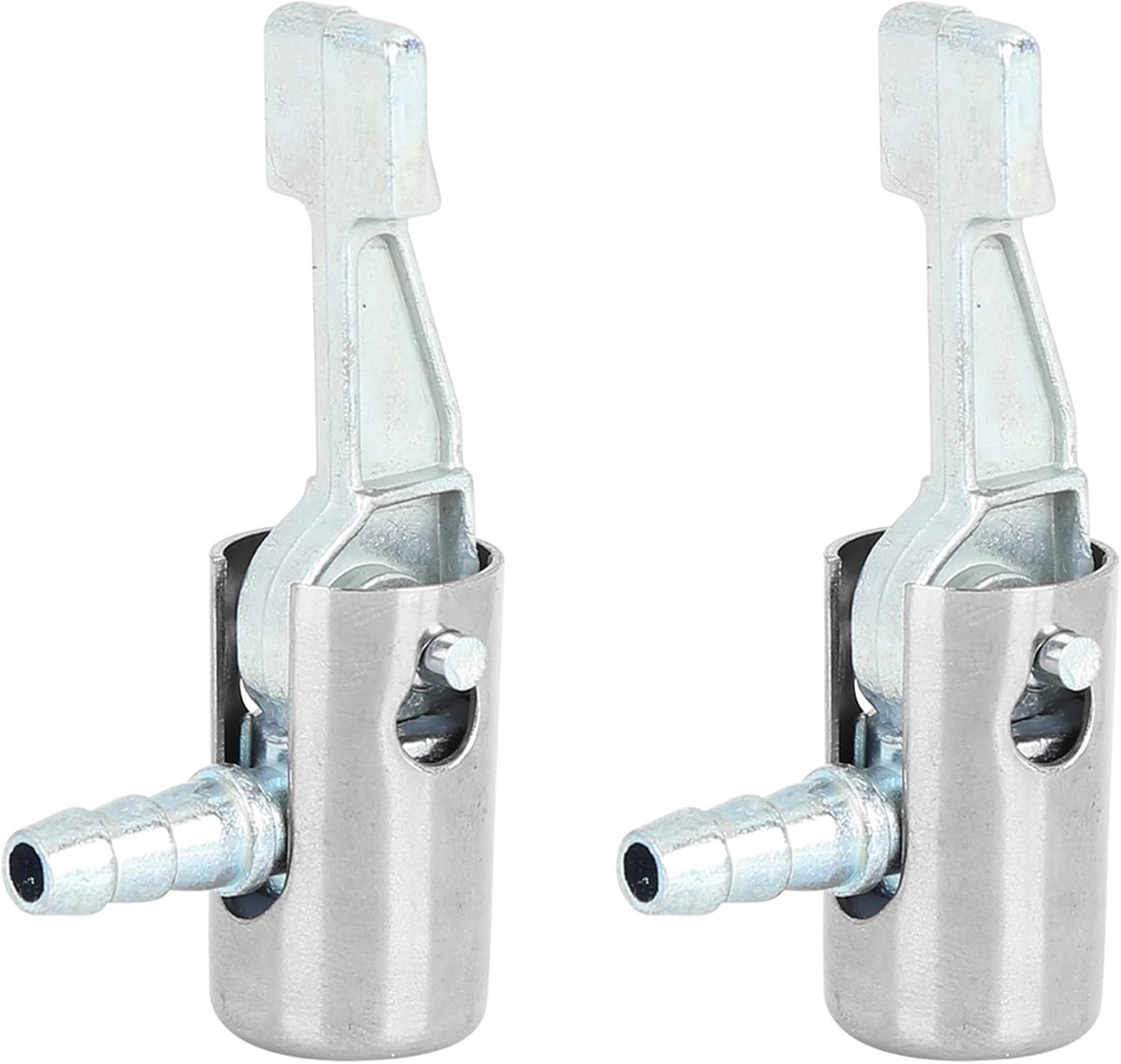AUTOHAUX 2 stuks luchtbanden voering inflator pomp slangadapter ventiel 6 mm voor auto