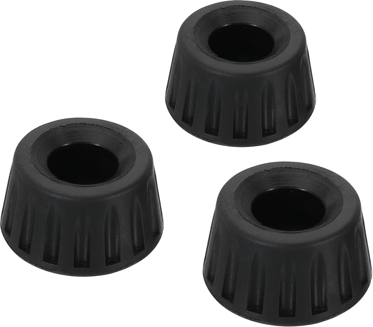 Universele 15mm ID Rubber Statief Voeten, 3 Pack Anti-Slip Statief Vervangende Onderdelen voor Camera Statieven Monopod, Zwart