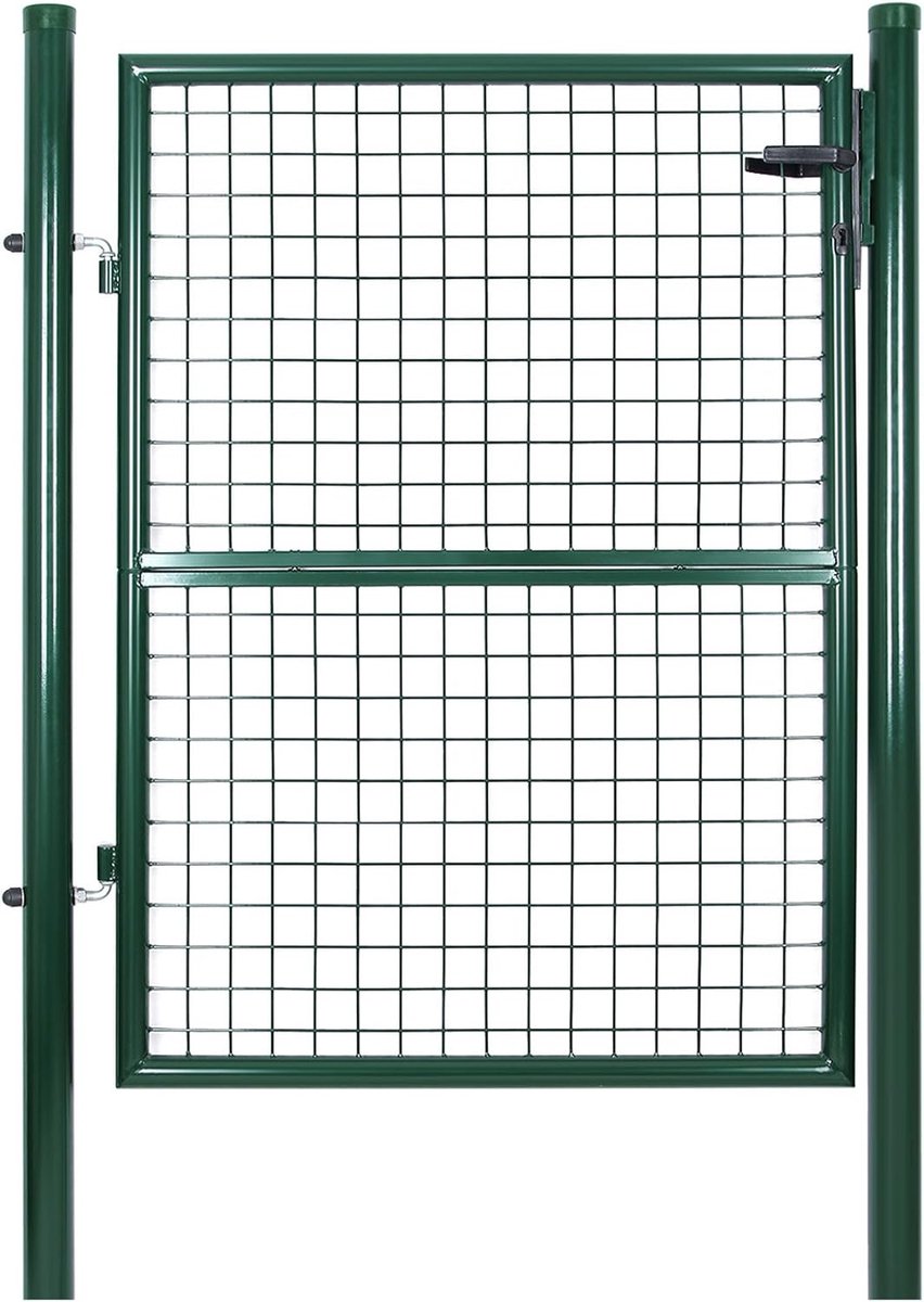 Tuindeur voor buiten, tuinpoort, binnenplaats, hekdeur, met slot, 125 x 106 cm, artikelnummer: GGD175G