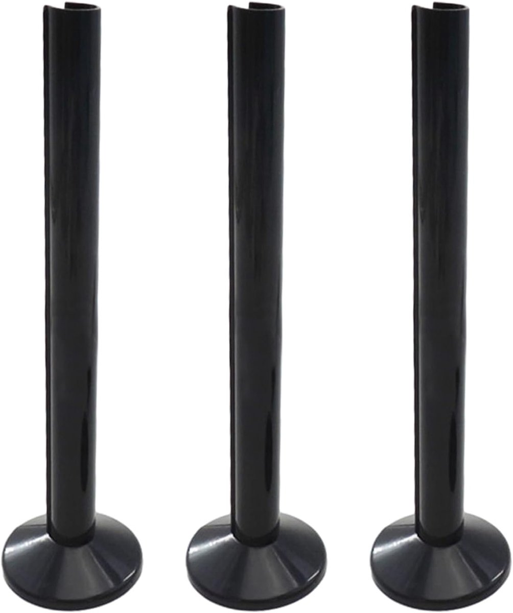 3 stuks zwarte buisafdekkingen 200 mm - hulzen, ventielafdekking, handdoekhouder, radiatordecoratie - geschikt voor buisdeksels