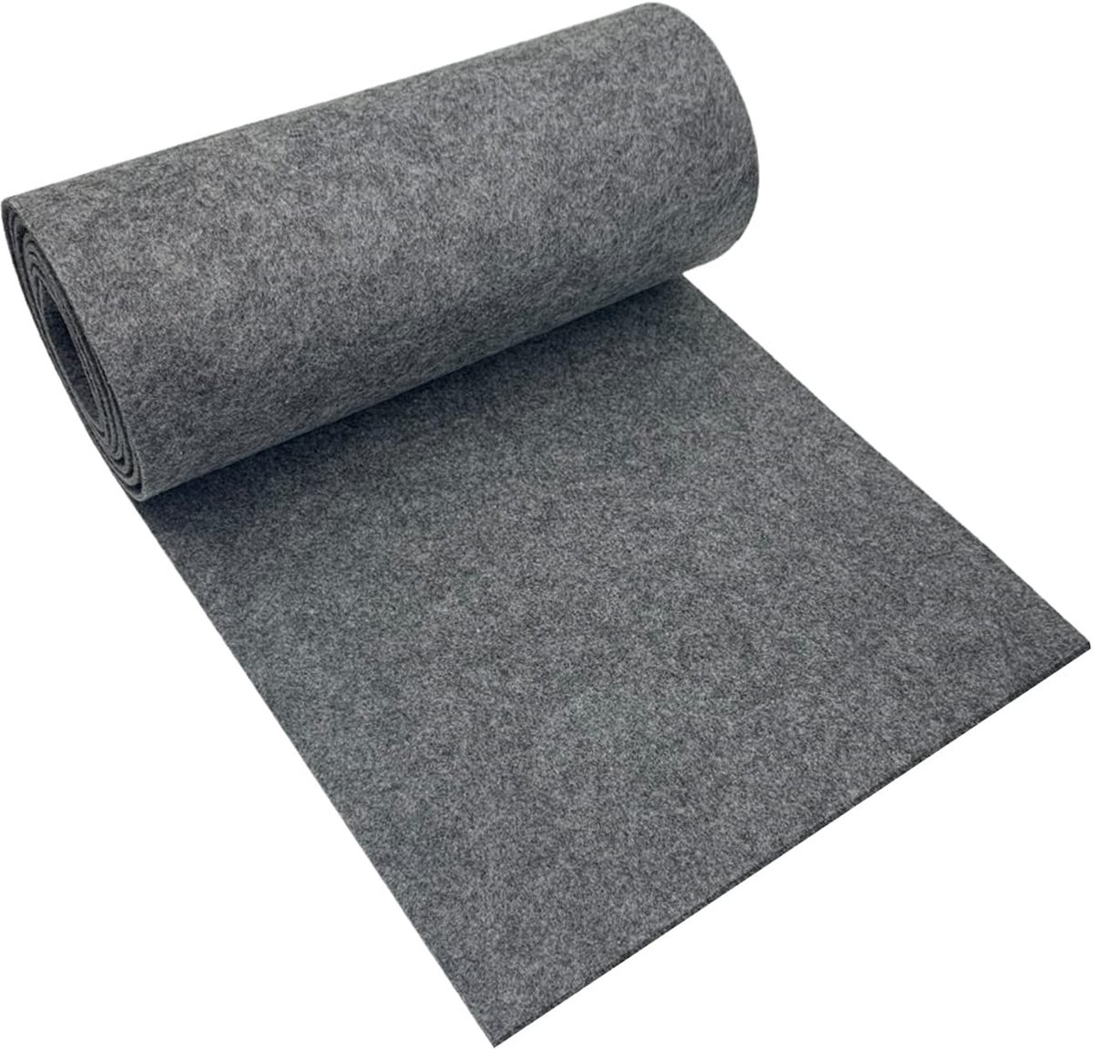 Stof, 30 cm x 250 cm x 3 mm, polyester, vilt voor doe-het-zelf opbergtas, vilten onderlegger, patchwork, naaien, knutselen, decoratie (donkergrijs)