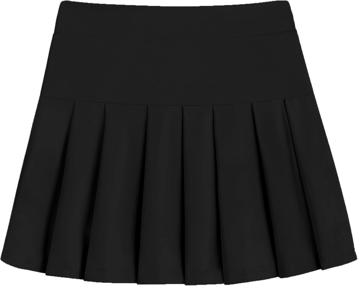 Meisjesrok tennisrok hoge taille geplooide rok kinderen effen golfrok geplooide sportrok met zakken binnenbroek casual schooluniform rok 6-13 jaar
