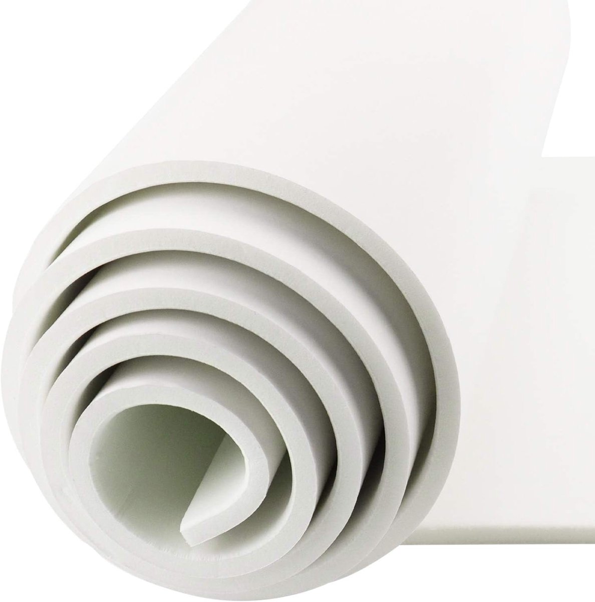 Schuimrubberen rol, zelfklevend, neopreen schuimplaat, multifunctioneel, anti-trilling, antislip, beschermt je meubels en vloeren, doe-het-zelf tapijt, gemakkelijk te snijden (wit, 300 mm x 6 mm x 3 m