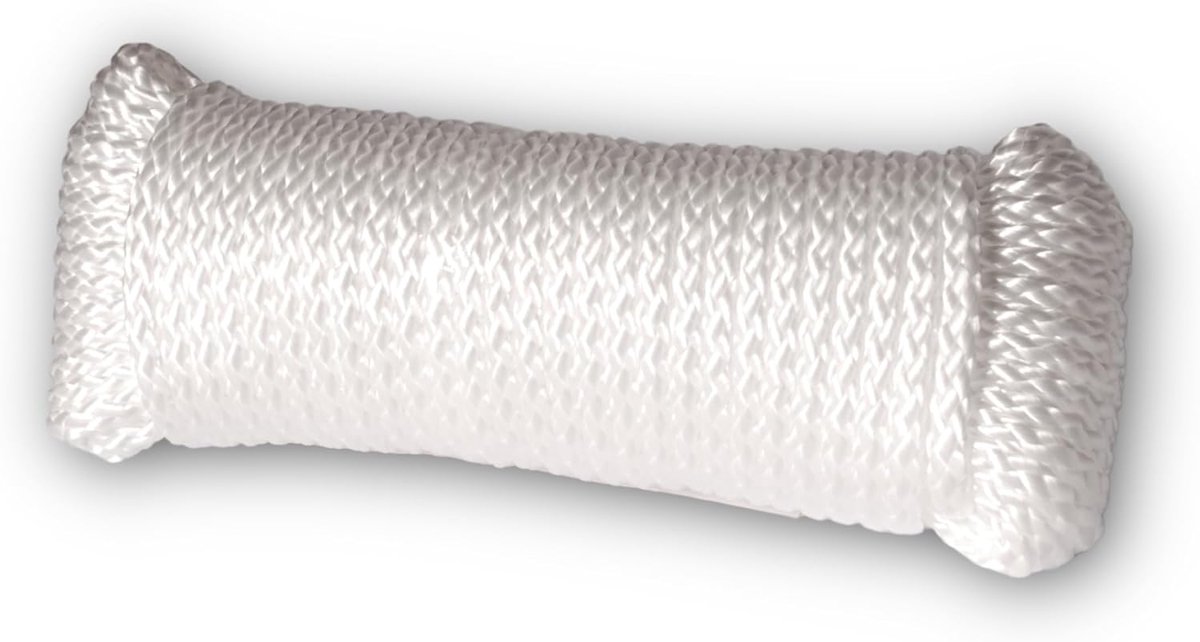 Touw - synthetisch - breukvastheid 150 kg - diameter 3 mm - lengte 10 m - vrije tijd en tuinieren - wit