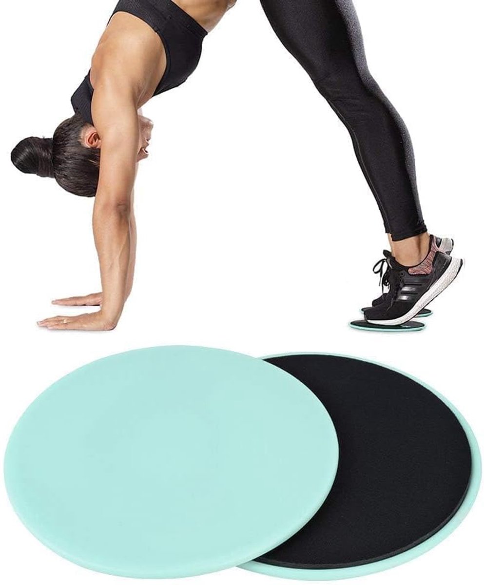 Core Sliders, 2 stuks oefenglijschijven, fitness, core slider, sport, full-body trainingsapparatuur voor buik-, thuisoefeningen ter versterking van romp, billen en buik