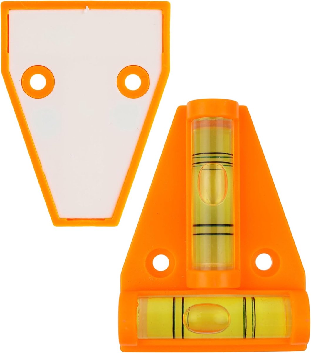 waterpas, 1 stuk, Kleine cross waterpas voor camper en stacaravan, Waterpas voor caravan nivelleren, Autocamper accessoires, Mini kruiswaterpassen, Camping, Tools, Spirit Level, DIY