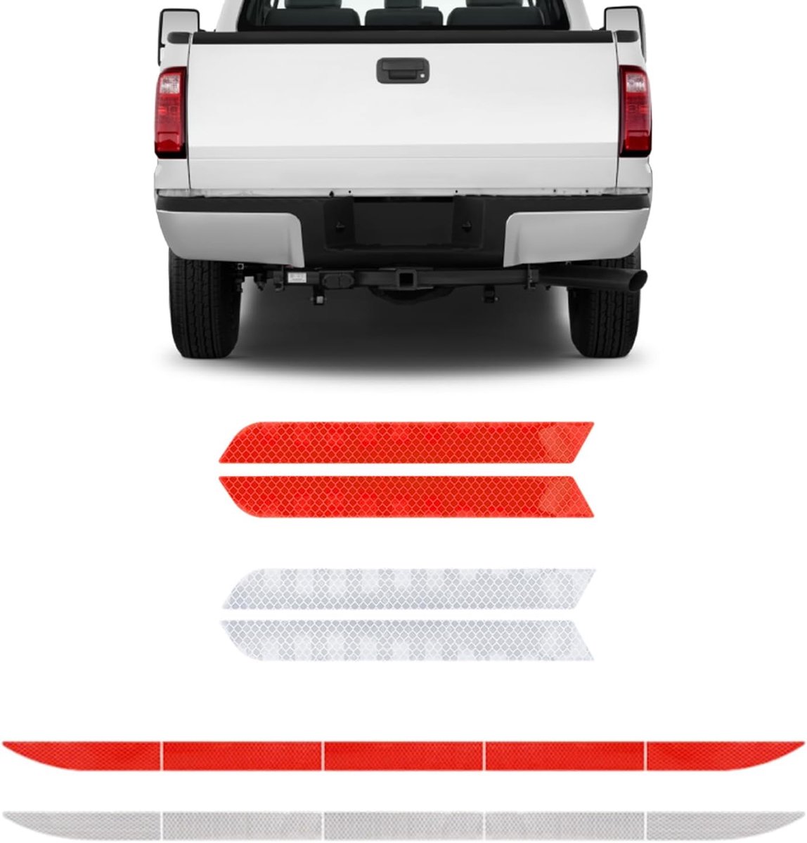 Stickers, reflecterende stickers voor auto, veiligheidswaarschuwingsstickers, reflecterende stickers voor 's nachts
