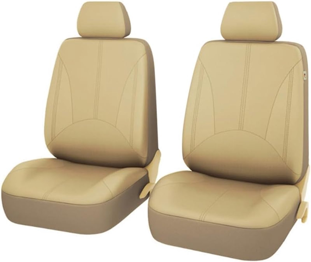 Set van 4 autostoelhoezen, universeel, ademend, leer, stoelbekleding, autointerieur, accessoires voor SUV, voertuig